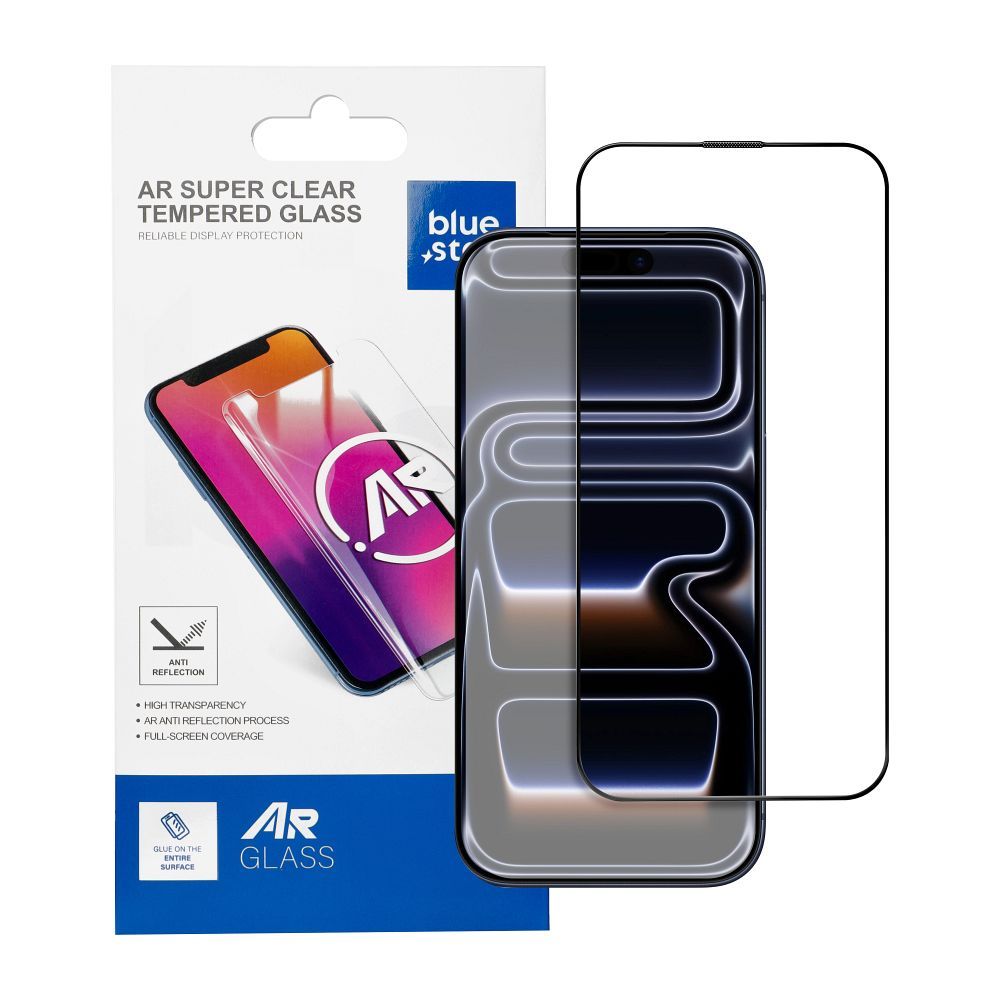 Folie Albastru Star sticla pentru iPhone 17 PRO MAX 5D AR Negru
