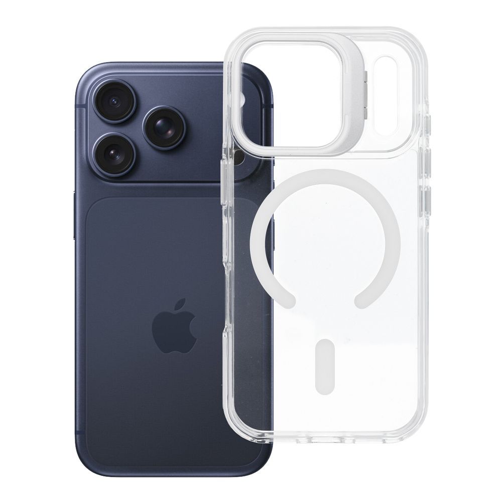 Husa lentila Mag pentru iPhone 18 Pro / 17 Pro Compatible cu Magsafe Alb