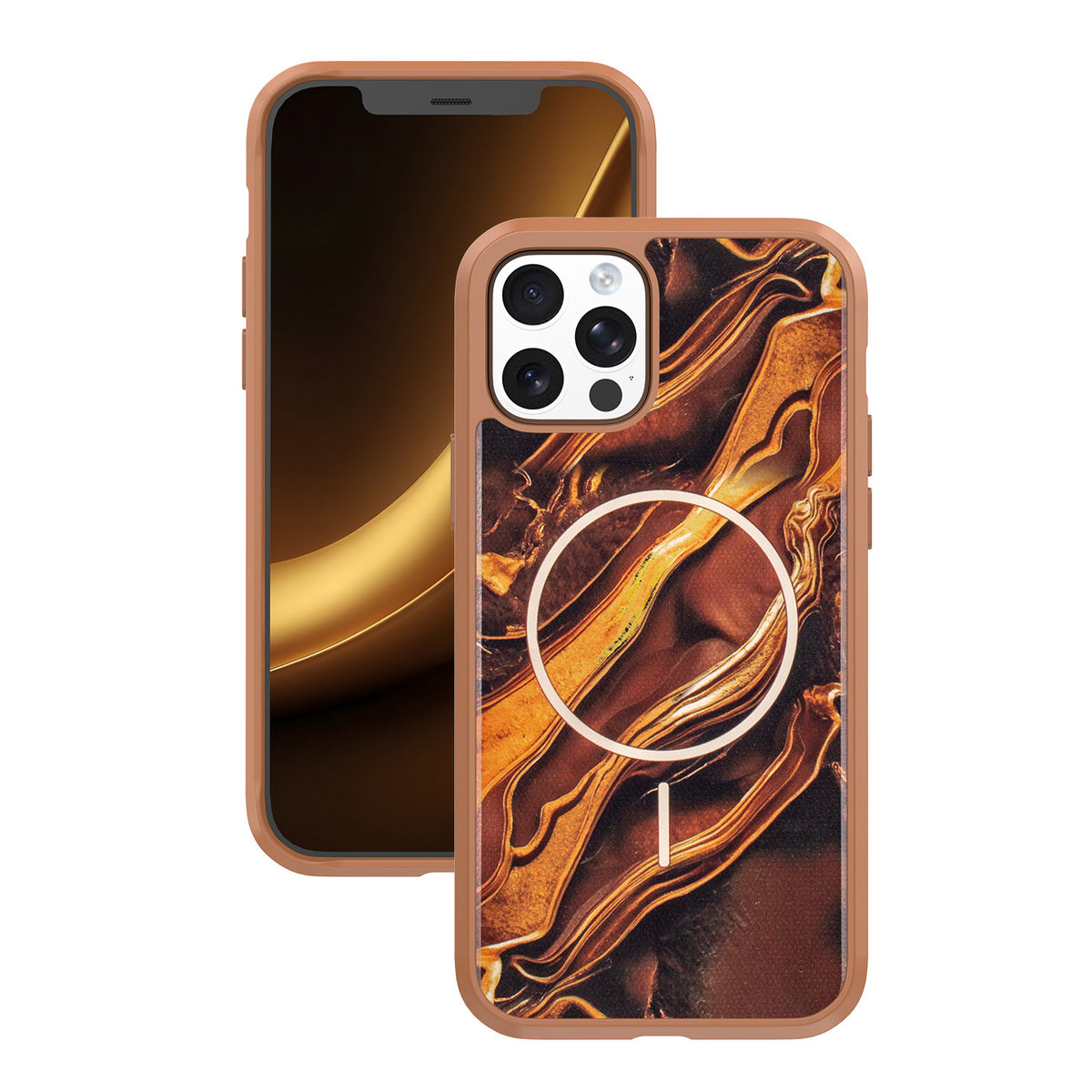 Husa Golden Autumn pentru iPhone 12 / 12 Pro 6,1" Maro