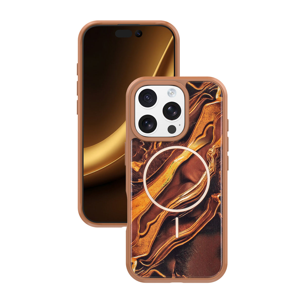 Husa Golden Autumn pentru iPhone 16 Pro 6,3" Maro