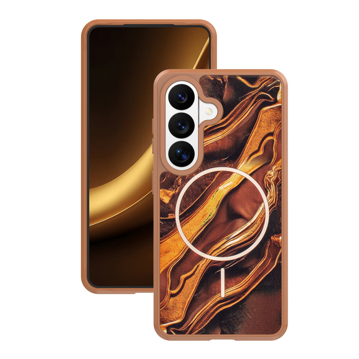 Husa Golden Autumn pentru Samsung Galaxy S25 Maro