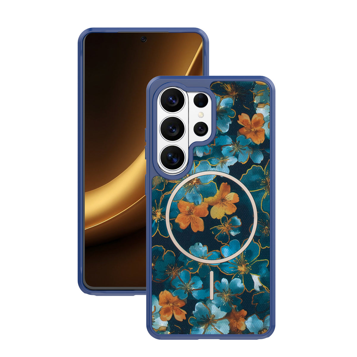 Husa Golden Autumn pentru Samsung Galaxy S25 Ultra Albastru inchis