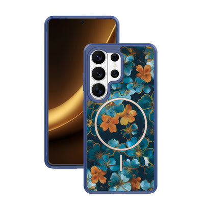 Husa Golden Autumn pentru Samsung Galaxy S25 Ultra Albastru inchis