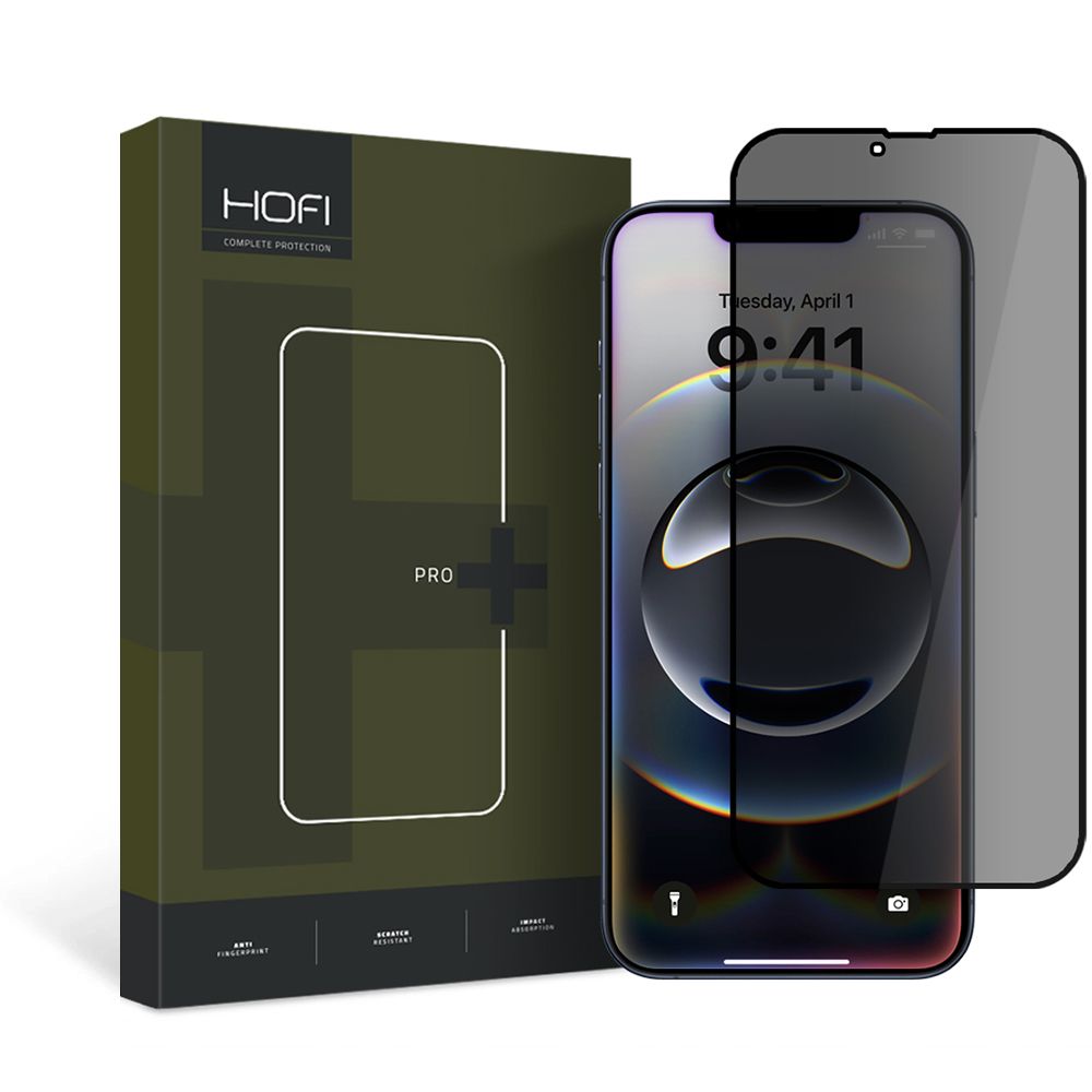 Folie Privacy sticla Hofi Anti Spy Pro+ iPhone 13 / 13 Pro / 14 / 16E / 17E Privacy