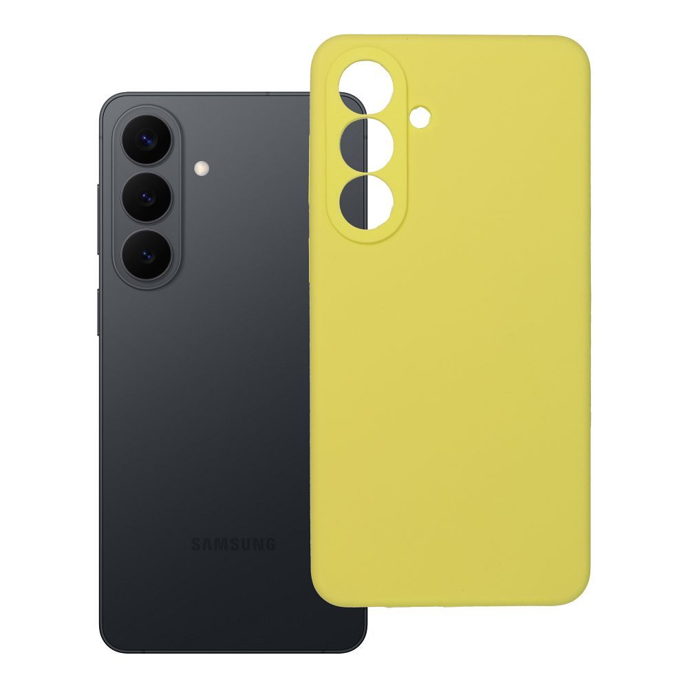 Husa pentru Samsung S26 Plus Silicone 2mm (Camera Protection) Galben