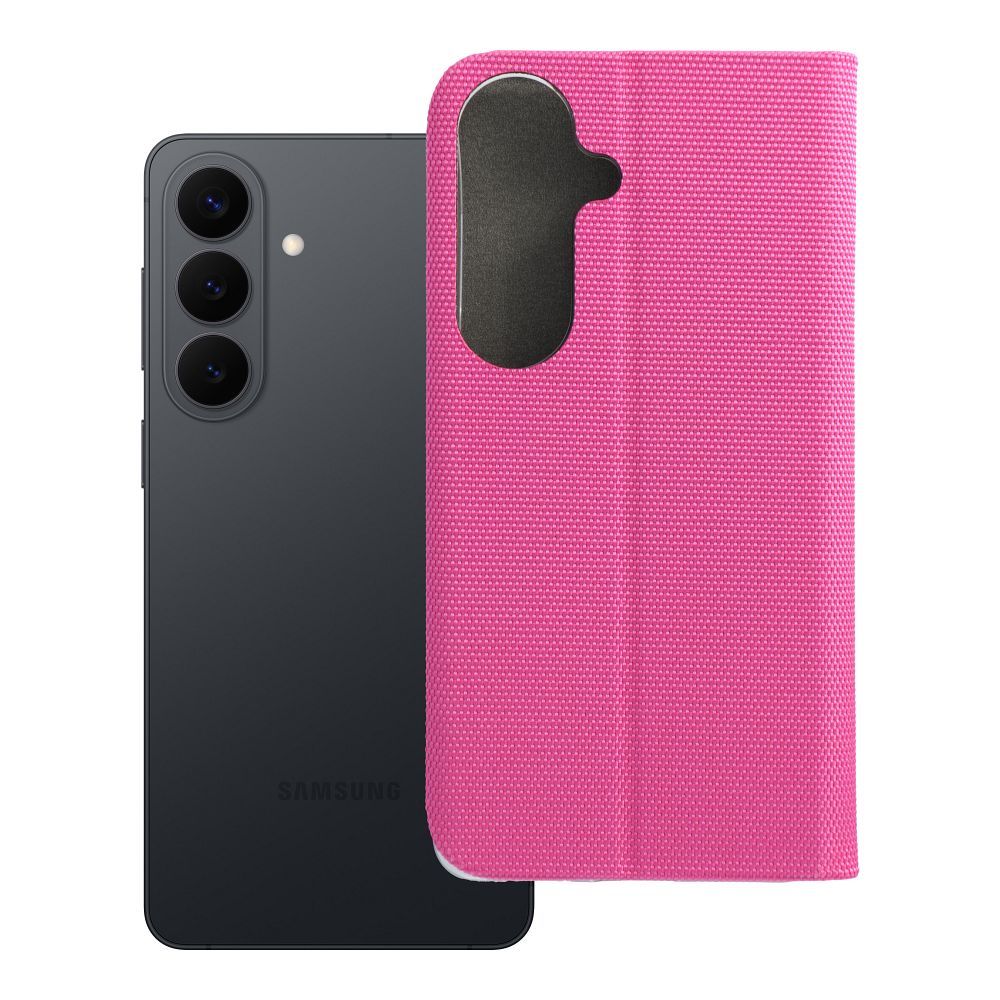Husa Sensitive Book Flip pentru Samsung S26 Roz