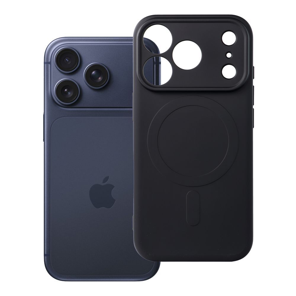Husa Silicone Mag pentru iPhone 18 Pro / 17 Pro Compatible cu Magsafe (Camera Protection) Negru
