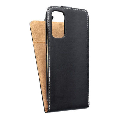 Husa Vertical Flip pentru Xiaomi Redmi Note 11 / 11S Slim Flexi Fresh Negru