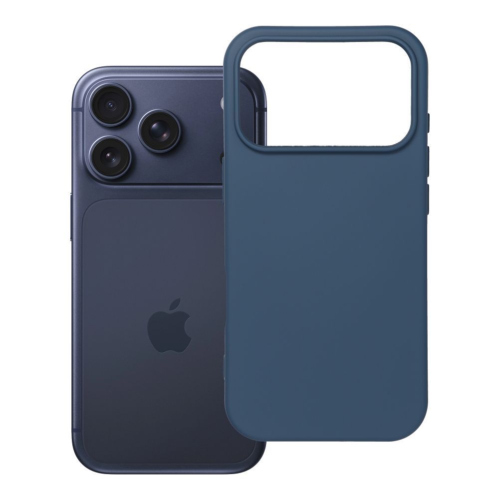 Husa Silicone pentru iPhone 17 Pro / 18 Pro (Low Camera Edge) Albastru