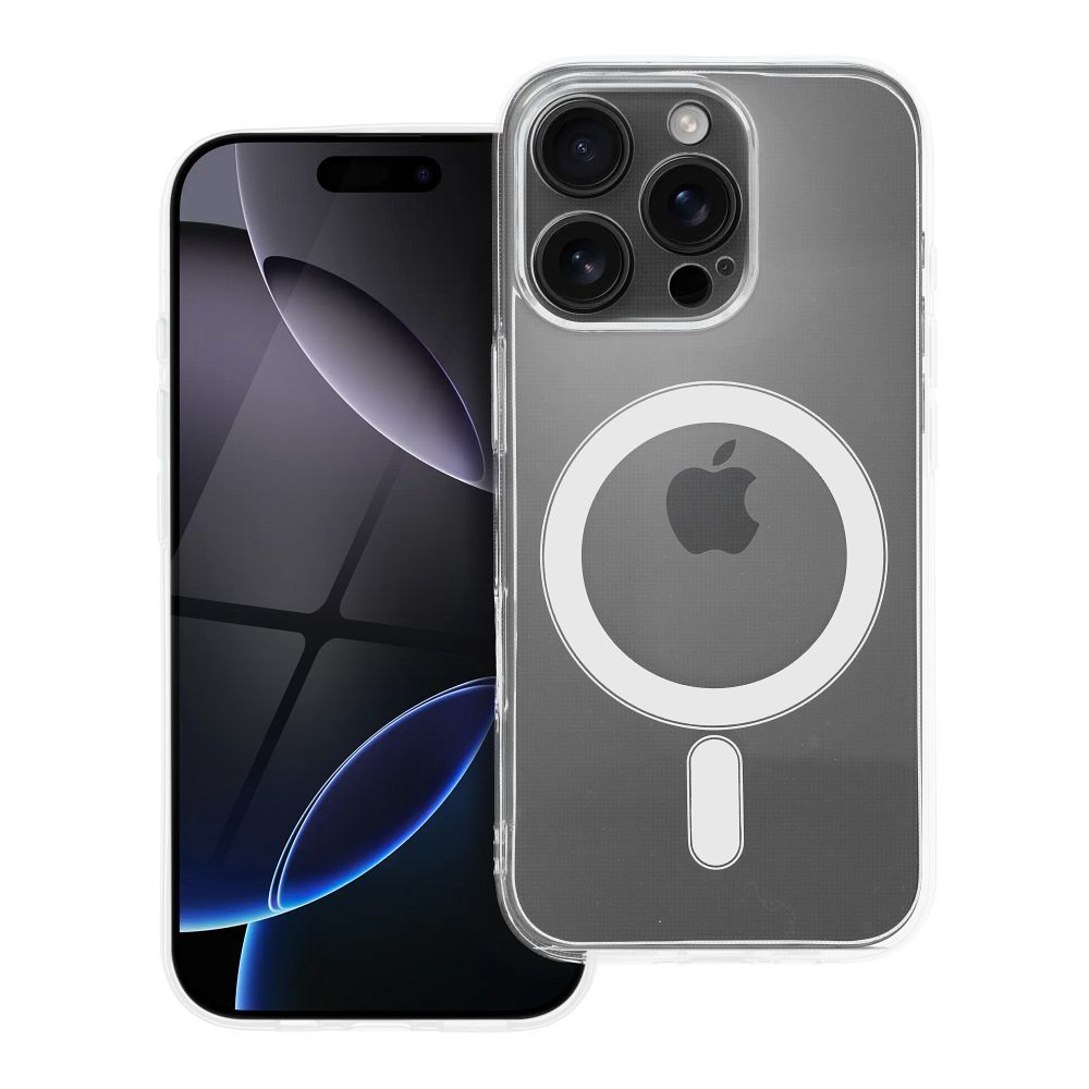 Husa Transparent 2 Mm Mag pentru iPhone 15 PRO Compatible cu Magsafe (Camera Protection) Transparent