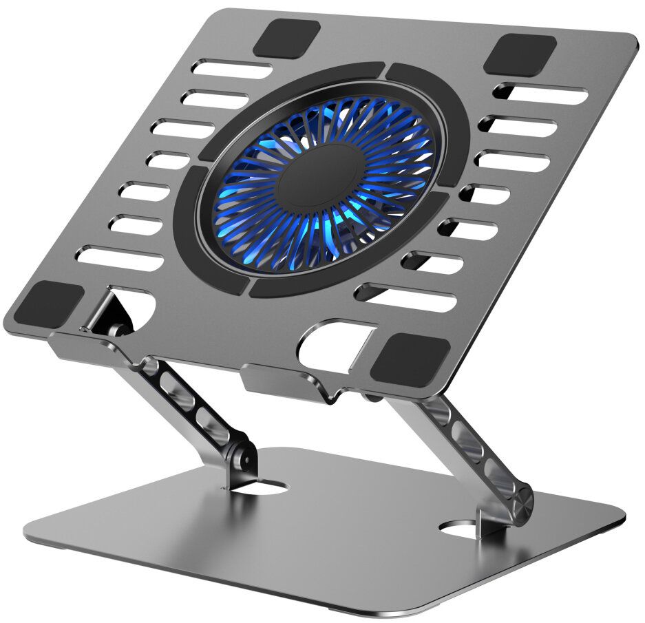 Suport auto Art Cooling Stand Regulated pentru Laptop P12 1 X USB A LED Aluminium