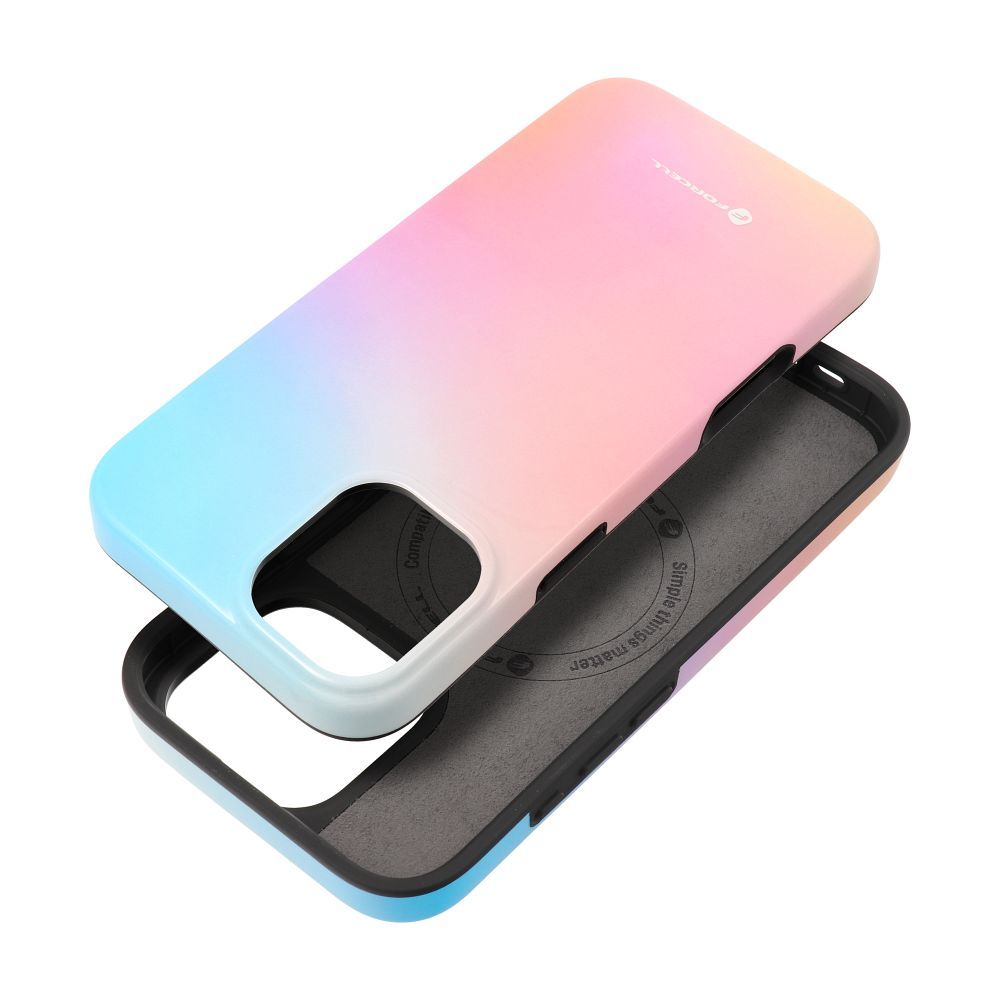 Husa Forcell pentru iPhone 16 Plus F-protect Mirage Compatible cu Magsafe Military Drop-test Pinky Albastru