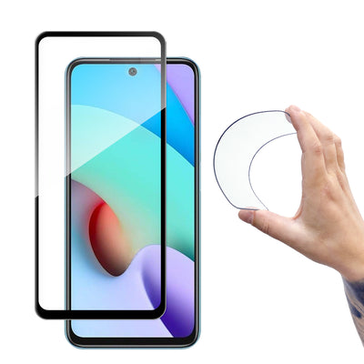 Folie Wozinsky Full Cover Flexi Nano Glass Film sticla cu Frame Xiaomi Redmi 10 Negru
