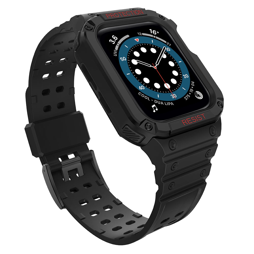 Husa Protect Curea Curea pentru Apple Watch 38/40/41mm Armored Curea - Negru