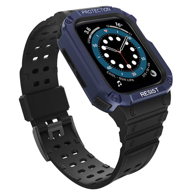 Husa Protect Curea Curea pentru Apple Watch 38/40/41mm Armored Curea - Negru, Albastru