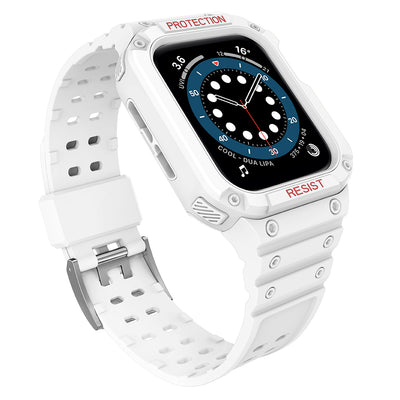 Husa Protect Curea Curea pentru Apple Watch 38/40/41mm Armored Curea - Alb