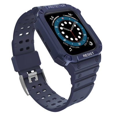 Husa Protect Curea Curea pentru Apple Watch 38/40/41mm Armored Curea - Albastru
