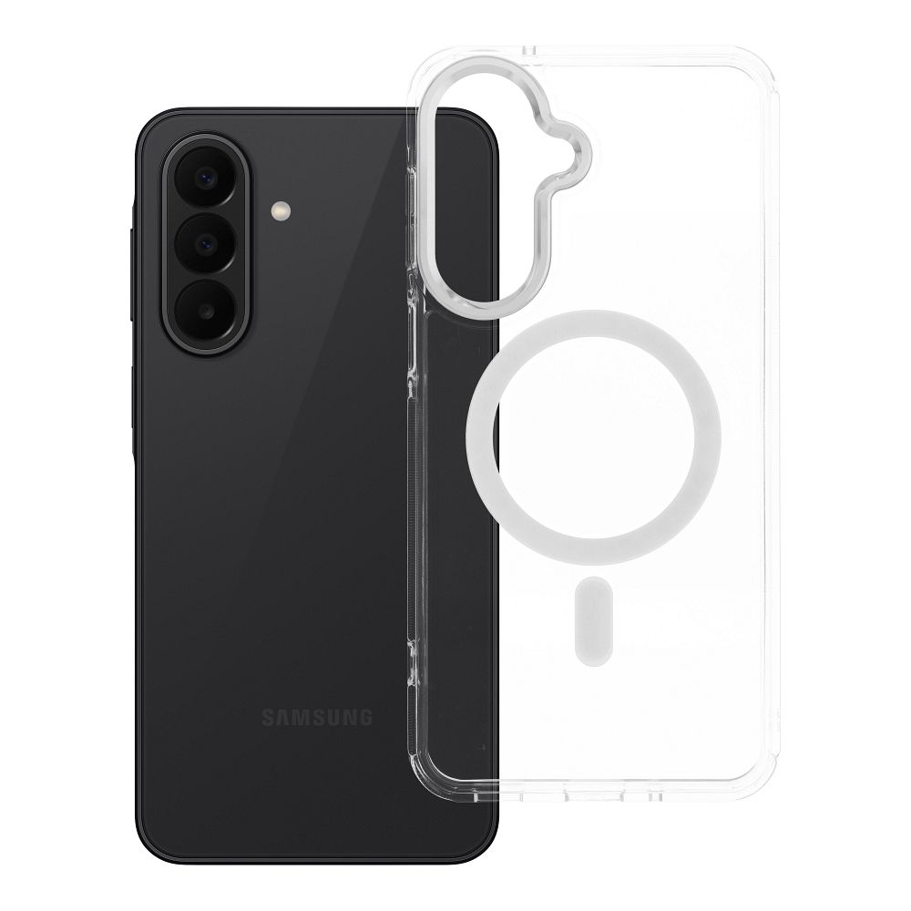 Husa Frame Transparent Hybrid Mag pentru Samsung A27 Compatible cu Magsafe Transparent