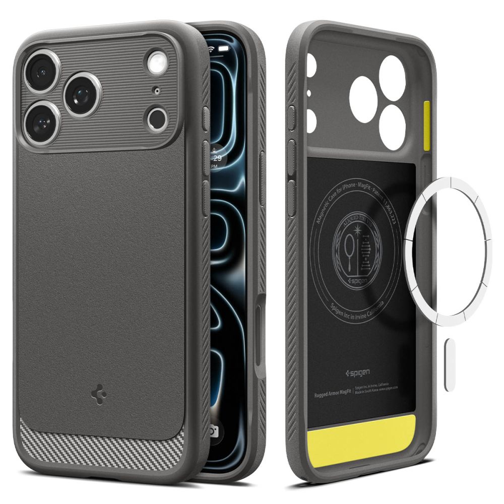 Husa Spigen Rugged Armor Magsafe pentru iPhone 17 Pro Max / 18 Pro Max Gri
