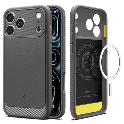 Husa Spigen Rugged Armor Magsafe pentru iPhone 17 Pro Max / 18 Pro Max Gri