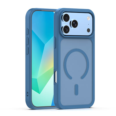 Husa Mag Matt pentru iPhone 17 Pro Max 6,9" / 18 Pro Max 6,9" Albastru inchis Big Hole