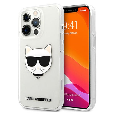 Husa Karl Lagerfeld Choupette Head pentru iPhone 13 Pro Max - Transparent