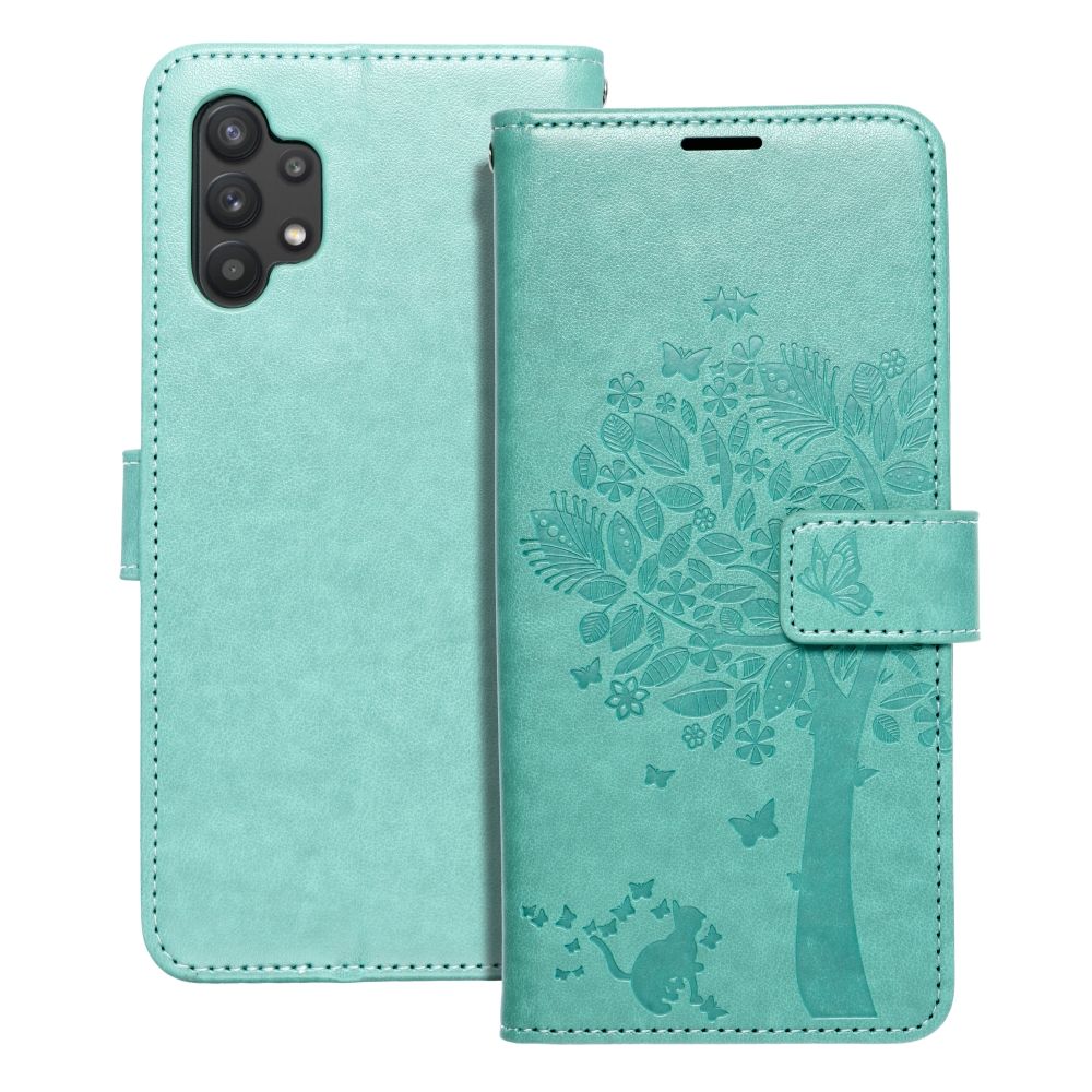 Husa Mezzo Book Flip pentru Samsung A32 5G Tree Verde
