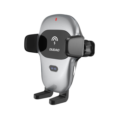 Suport auto Dudao Automatic cu Built-in Qi 15W Incarcator wireless Gri (F20xs)