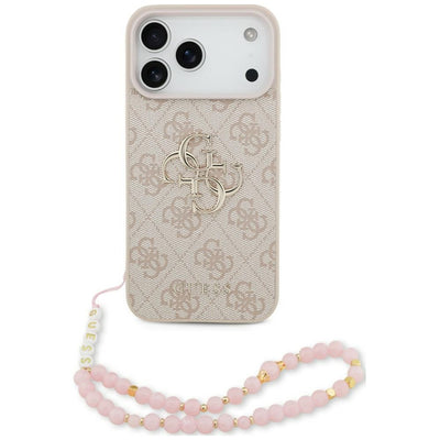 Husa Guess 4G Curea 4G Classic Logo pentru iPhone 18 Pro Max / 17 Pro Max Roz
