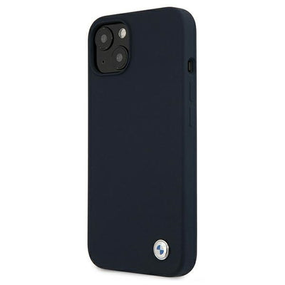 Husa BMW Silicone Signature pentru iPhone 13 Mini - Bleumarin