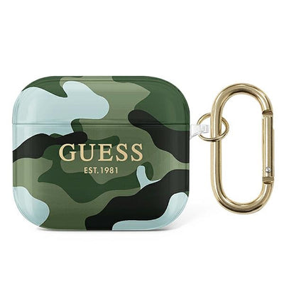 Husa Guess AirPods 3 Cover Verde/Khaki Camo Collection