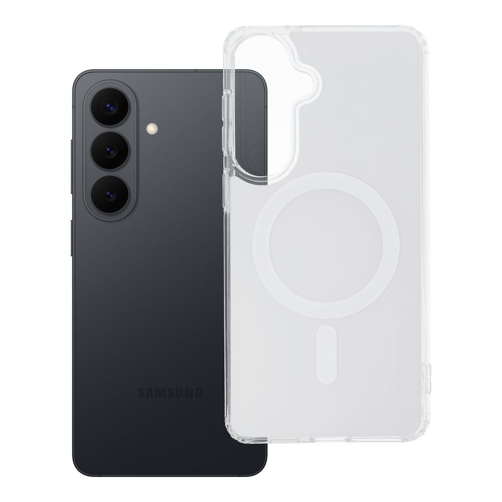Husa Transparent Fusion Mag pentru Samsung S26 Plus Compatible cu Magsafe Alb