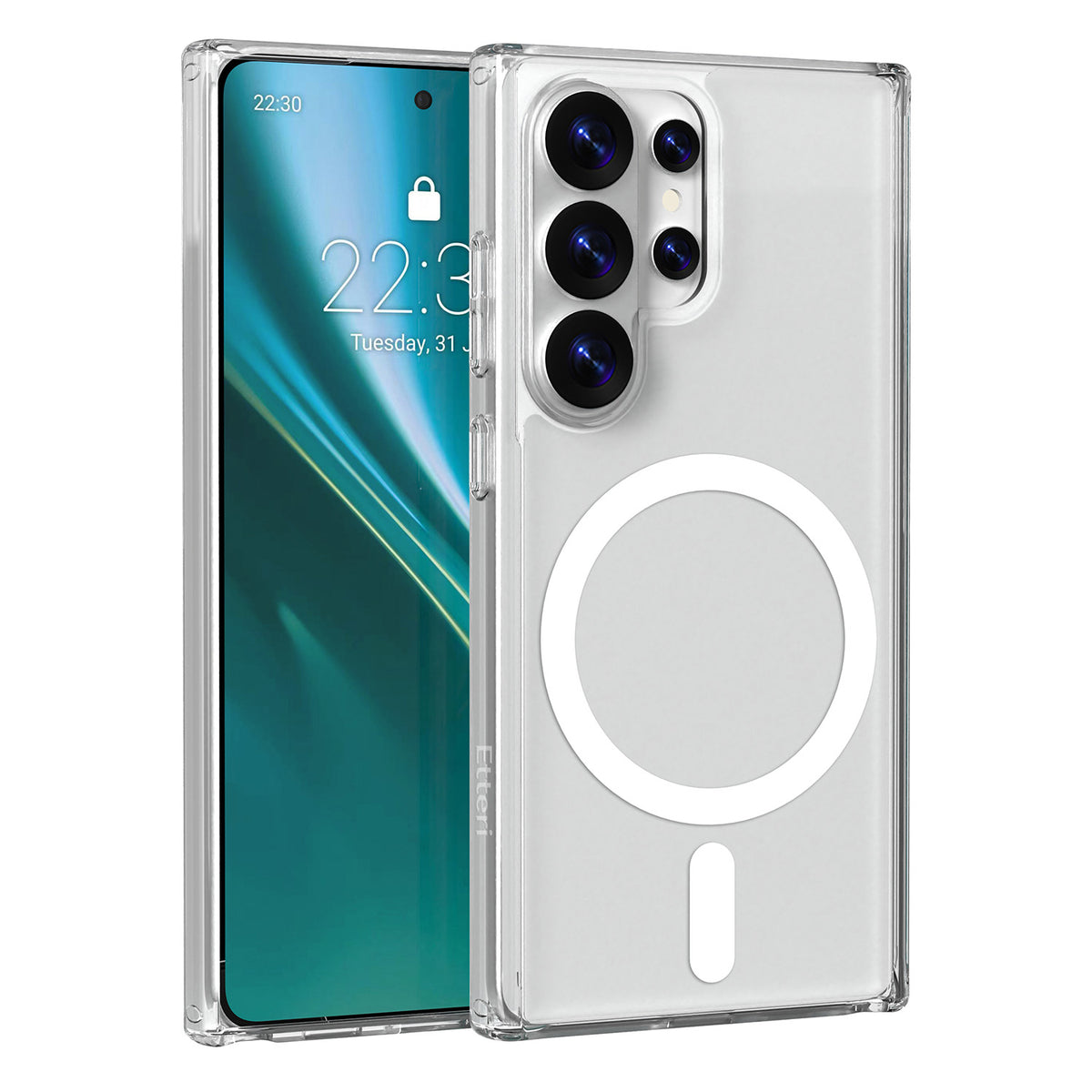 Husa Etteri Ultimate Mag pentru Samsung Galaxy S25 Ultra Transparent