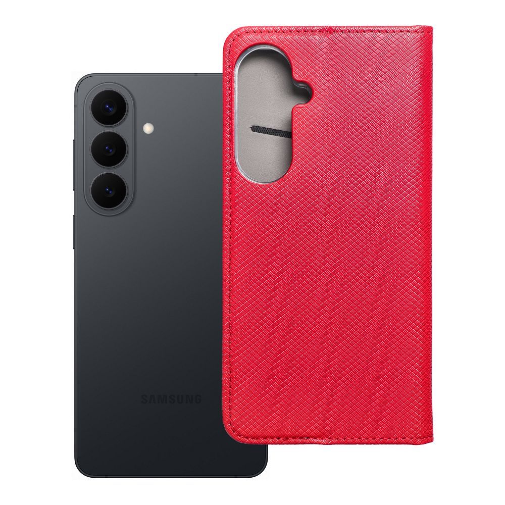 Husa Smart Book pentru Samsung S26 Plus Rosu