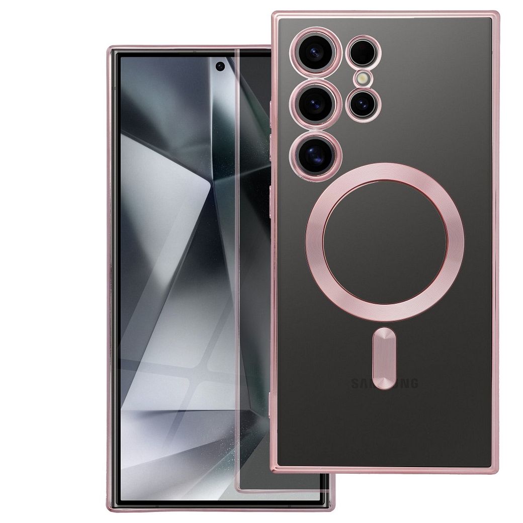 Husa Electro Mag pentru Samsung A08 Compatible cu Magsafe Auriu-rose