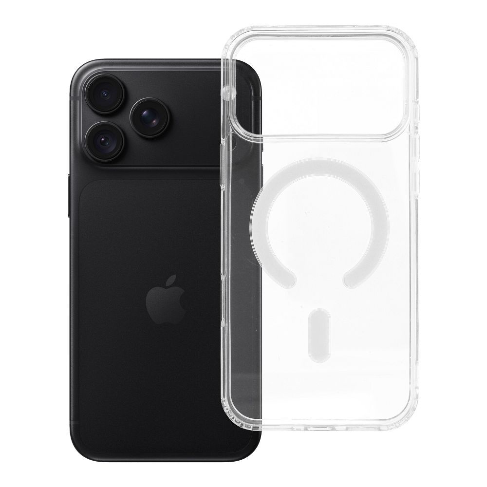 Husa Transparent Mag (STR / Camera Protection) pentru iPhone 18 Pro Max / 17 Pro Max Compatible cu Magsafe Transparent