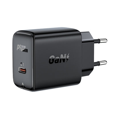 Incarcator Acefast Gan USB Type-c 30W, PD, QC 3.0, AFC, FCP Negru (A21 Negru)
