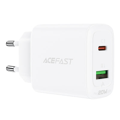 Incarcator priza Acefast USB Type C / USB 20W, PPS, PD, QC 3.0, AFC, FCP Alb (A25 Alb)