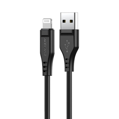 Cablu Acefast MFI USB - Lightning 1.2m, 2.4A Negru (C3-02 Negru)