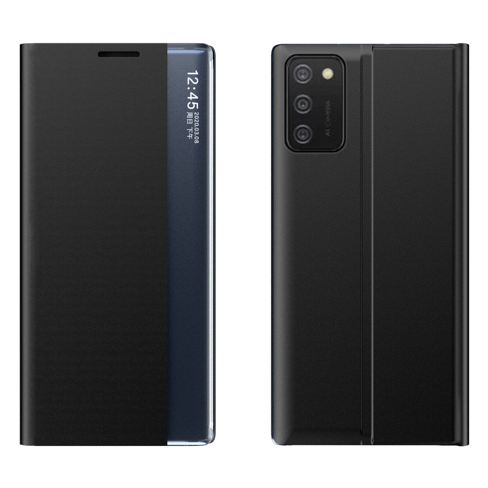 Husa New Sleep Cover cu A Stand Function pentru Samsung Galaxy A03s (166.5) Negru