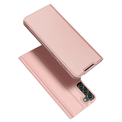 Husa Dux Ducis Skin Pro Holster Cover pentru Samsung Galaxy S22 + (S22 Plus) Roz