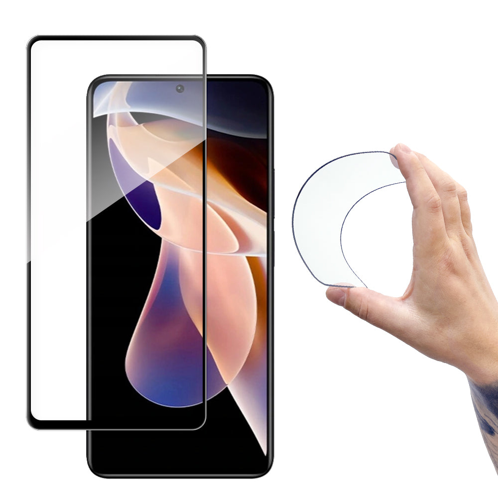Folie Wozinsky Full Cover Flexi Nano Glass Film sticla cu Frame Xiaomi Redmi Note 11 Pro + / 11 Pro Transparent
