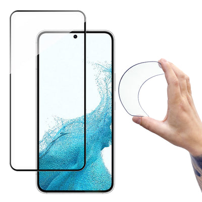 Folie Wozinsky Full Cover Flexi Nano Glass Film sticla cu Frame pentru Samsung Galaxy S22 + (S22 Plus) Transparent