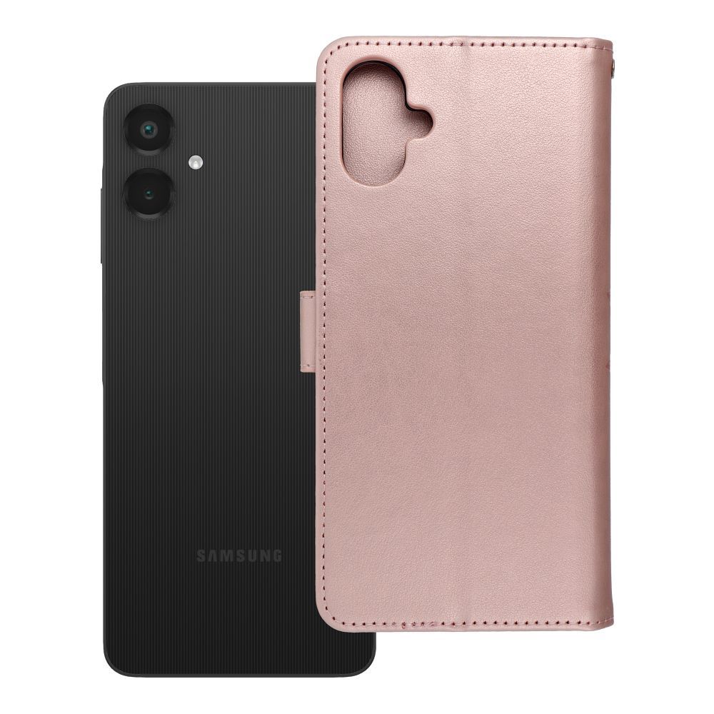 Husa Mezzo Book Flip pentru Samsung A06 Mandala Roz auriu