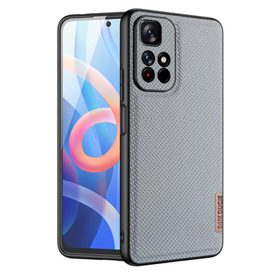 Husa Dux Ducis Fino Cover Covered cu Nylon Material Poco M4 Pro 5G Albastru