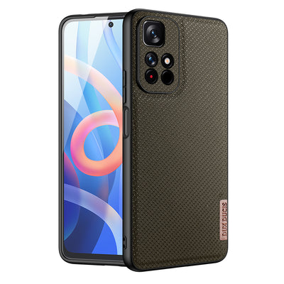 Husa Dux Ducis Fino Cover Covered cu Nylon Material Poco M4 Pro 5G Verde