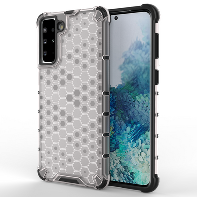 Husa Honeycomb Armored Cover cu A Gel Frame pentru Samsung Galaxy S22 + (S22 Plus) Transparent