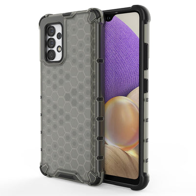 Husa Honeycomb Armored Cover cu A Gel Frame pentru Samsung Galaxy A03s (166.5) Negru