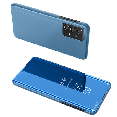 Husa Transparent View Flip Cover pentru Samsung Galaxy A73 Albastru