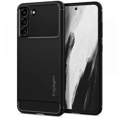 Husa Spigen Rugged Armor pentru Samsung Galaxy S21 FE - Matte Negru